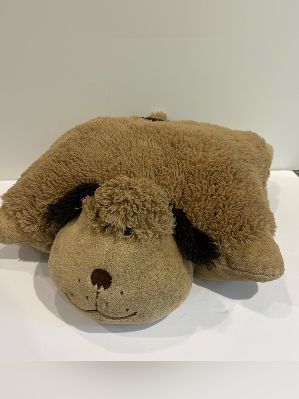 Pillow Pets Brown‎ Signature Snuggly Puppy Dog Stuffed Animal Plush 2010 18”